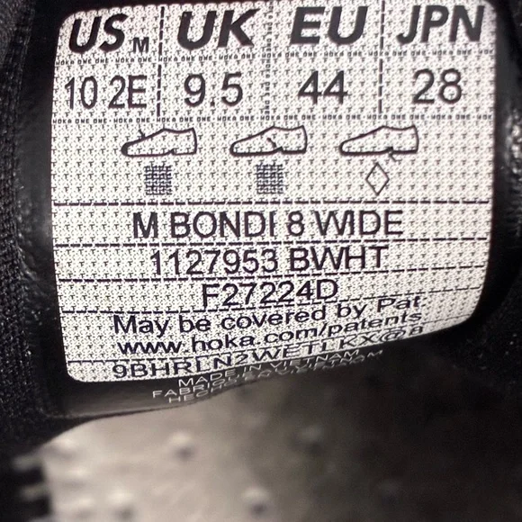 Hoka Bondi 8 Running Shoes Men’s Size 10 2E - Picture 9 of 9